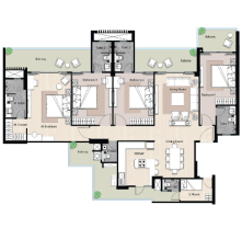 3 BHK + 2T